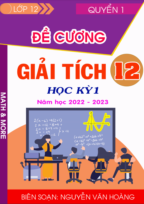 Đề cương Giải tích 12 học kỳ 1 – Nguyễn Văn Hoàng
